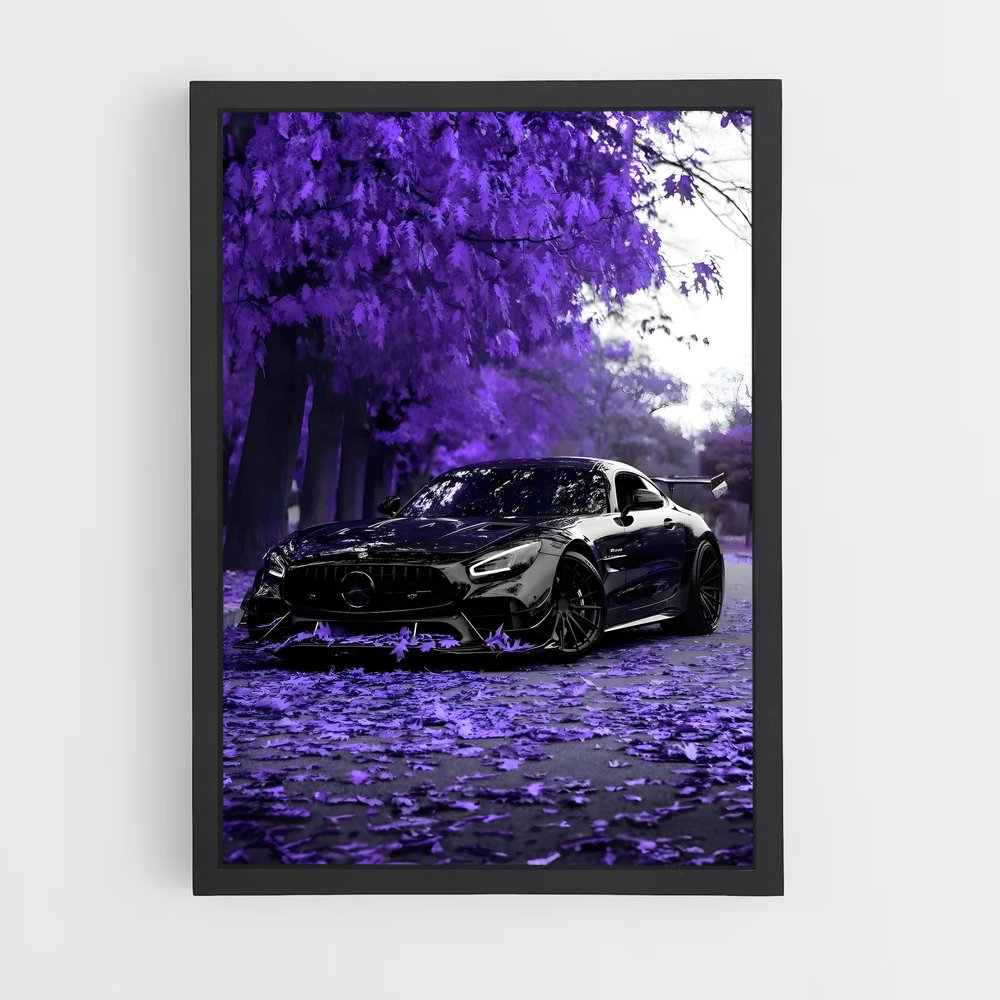 Poster voiture Amg GT raffiné – affiche Mercedes (vue 2)